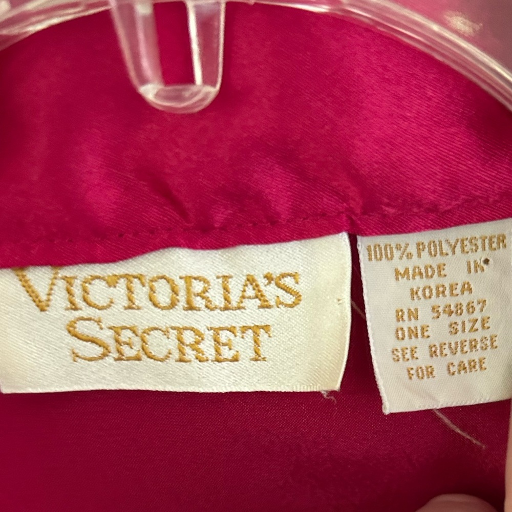 VINTAGE VICTORIA’S SECRET Gold Label Silky Satin Kimono Cover Up Quiet Luxury OS - Picture 2 of 8